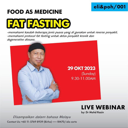 Fat Fasting | Webinar by Dr Razin Jaafar