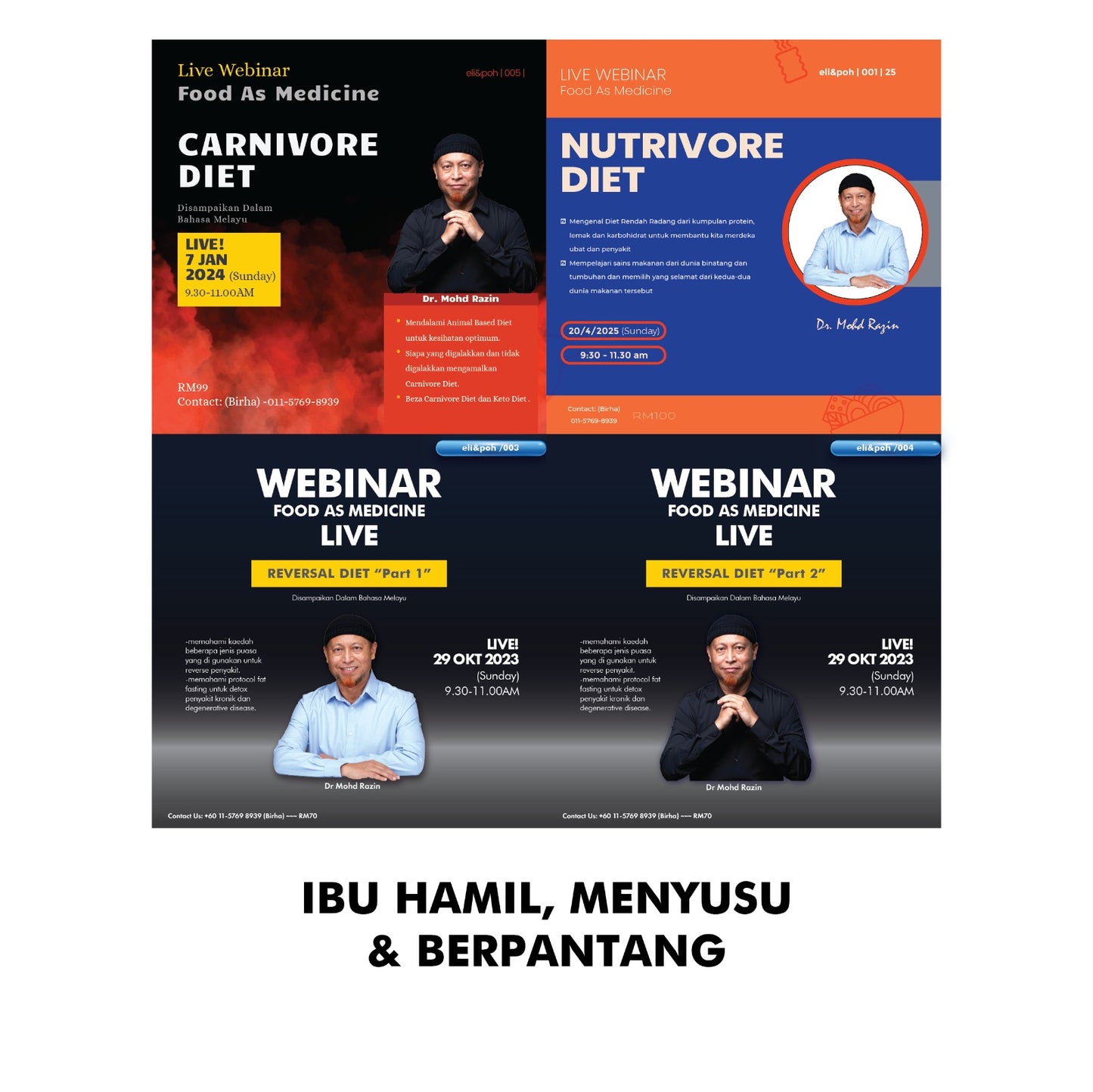 Package: Ibu Hamil, Menyusu, & Berpantang | Webinar by Dr Razin Jaafar