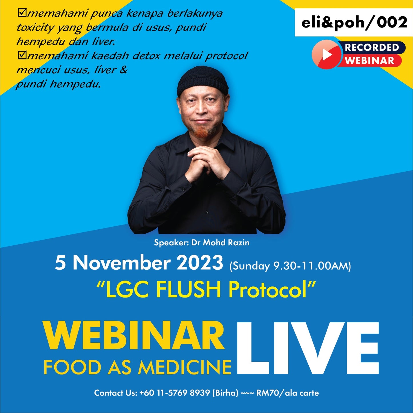 LGC Flush | Webinar by Dr Razin Jaafar