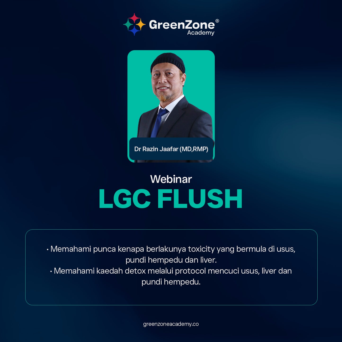 LGC Flush | Webinar by Dr Razin Jaafar