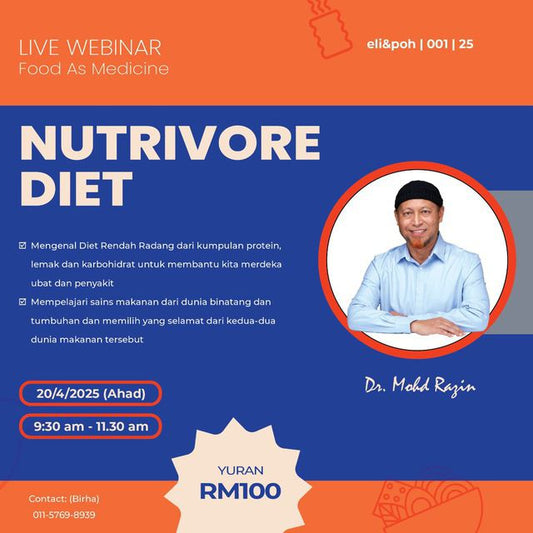 Nutrivore Diet | Webinar by Dr Razin Jaafar