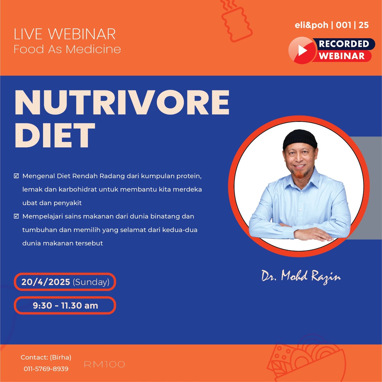 Nutrivore Diet | Webinar by Dr Razin Jaafar
